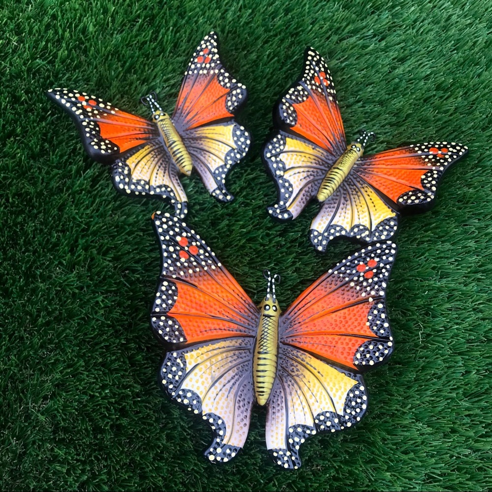Set of 3 Butterflies (Wall decor)